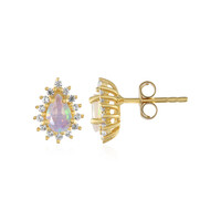 Boucles d'oreilles en argent et Opale Welo