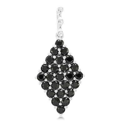 Pendentif en argent et Spinelle noir
