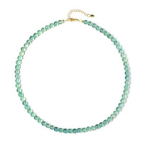 Collier en argent et Fluorite verte