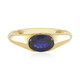 Bague en argent et Saphir bleu de Madagascar