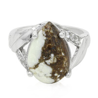 Bague en argent et Magnésite