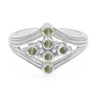 Bague en argent et Alexandrite œil-de-chat