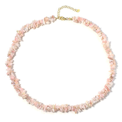 Collier en argent et Opale rose