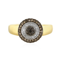 Bague en argent et Diamant champagne I4