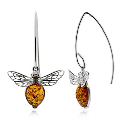 Boucles d'oreilles en argent et Ambre baltique