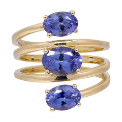 Bague en or et Tanzanite AAA (CIRARI)