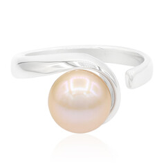 Bague en argent et Perle de culture d'eau douce (TPC)