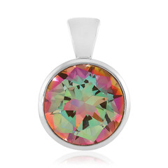 Pendentif en argent et Quartz aurores boréales