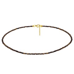 Collier en argent et Œil de Tigre