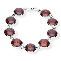 Bracelet en argent et Ambre baltique