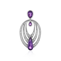 Pendentif en argent et Améthyste