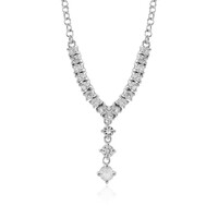 Collier en argent et Topaze blanche