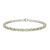 Bracelet en argent et Citrine jaune citron