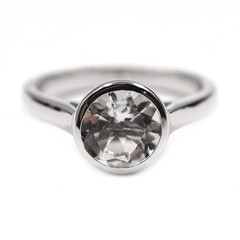 Bague en argent et Améthyste verte