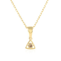 Collier en argent et Diamant champagne I3