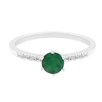Bague en argent et Emeraude