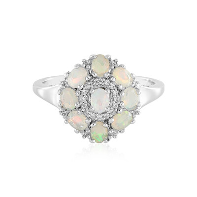 Bague en argent et Opale Welo