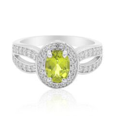 Bague en argent et Péridot