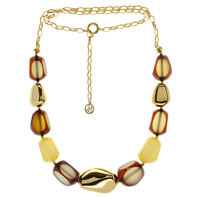 Collier en argent et Ambre baltique (dagen)