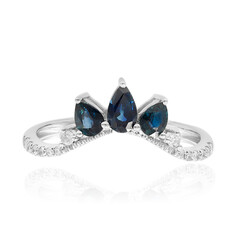 Bague en or et Saphir bleu de Ceylan (CIRARI)
