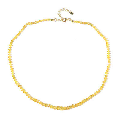 Collier en argent et Béryl jaune (Adela Silber)