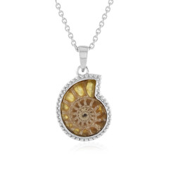Collier en argent et Ammonite