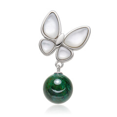 Pendentif en argent et Chrysocolle