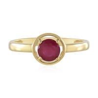 Bague en argent et Rubis de Madagascar