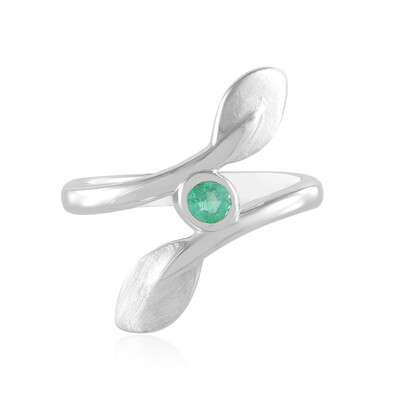 Bague en argent et Emeraude de Colombie (MONOSONO COLLECTION)