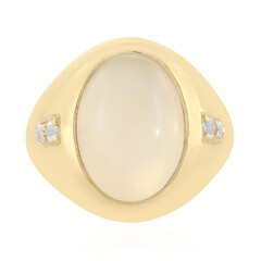 Bague en argent et Pierre de Lune blanche