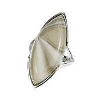 Bague en argent et Silex des Monts Sainte-Croix