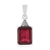 Pendentif en argent et Rubis de Madagascar