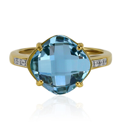 Bague en argent et Topaze bleu ciel