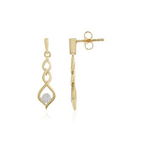 Boucles d'oreilles en argent et Diamant I2 (J)