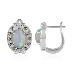 Boucles d'oreilles en argent et Opale Welo (Annette classic)