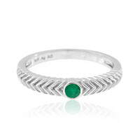 Bague en argent et Emeraude de Zambie