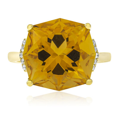 Bague en or et Citrine