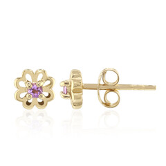 Boucles d'oreilles en argent et Améthyste