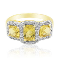 Bague en or et Héliodore