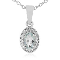Collier en argent et Aigue-marine