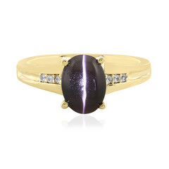 Bague en argent et Sillimanite œil-de-chat