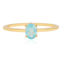 Bague en argent et Apatite bleue