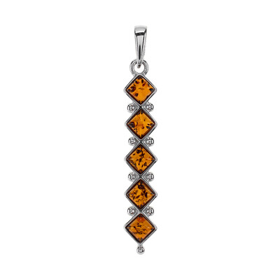 Pendentif en argent et Ambre baltique (dagen)
