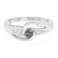 Bague en argent et Saphir à couleur changeante non chauffé