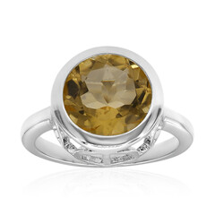 Bague en argent et Citrine