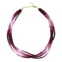 Collier en argent et Rubis de Madagascar