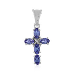 Pendentif en argent et Tanzanite
