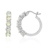 Boucles d'oreilles en argent et Quartz Rayon de Lune