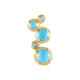 Pendentif en argent et Turquoise Sleeping Beauty