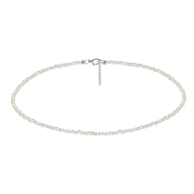 Collier en argent et Préhnite